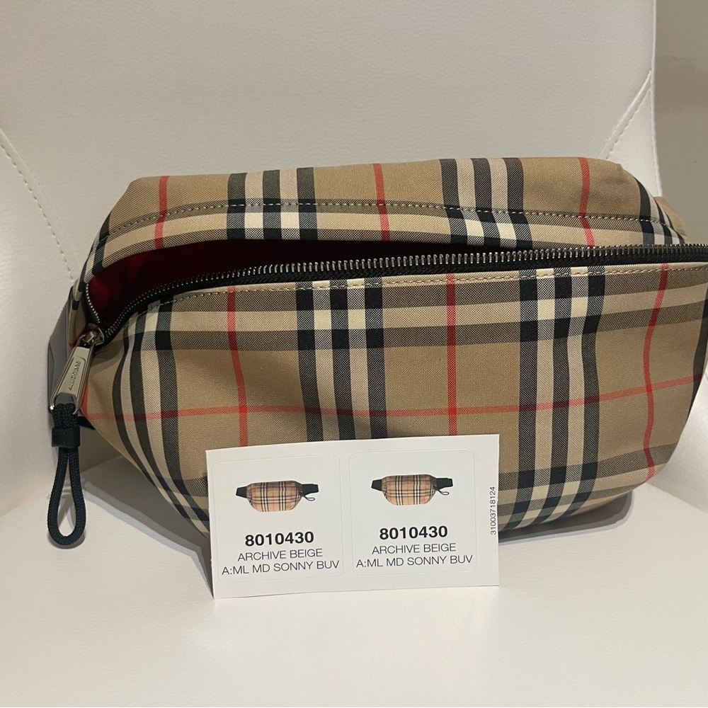 Burberry Yellow Plaid Crossbody Bag - Picture 10 of 13